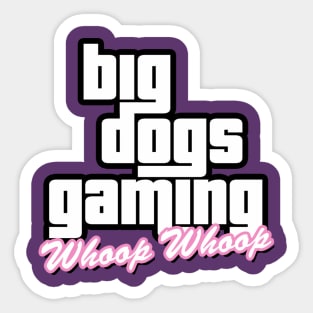 Big Dogs Gaming - Vice Style Logo Sticker